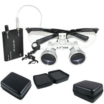 CE Dentist Dental Loupes 2.5X 420mm Dental Loupes with LED Head Lamp Dental Loupes Binocular Glasses with Case
CE Dentist Dental Loupes 2.5X 420mm Dental Loupes with LED Head Lamp Dental Loupes Binocular Glasses with Case