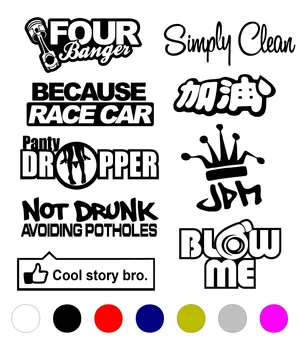 For 1Set JDM 9 PACK STICKER CAR DECAL VINYL LOT JDM FUNNY KDM LOW TUNER STANCE BOOST Car Styling
For 1Set JDM 9 PACK STICKER CAR DECAL VINYL LOT JDM FUNNY KDM LOW TUNER STANCE BOOST Car Styling