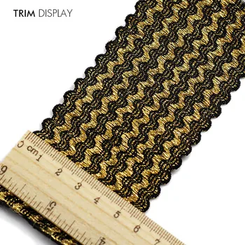 Elastic Stretch Fabric Black Gold 59mm Webbing Ribbon Tape Band Belt Material Applique Scrapbooking Sewing Supplies 10yard/T851
Elastic Stretch Fabric Black Gold 59mm Webbing Ribbon Tape Band Belt Material Applique Scrapbooking Sewing Supplies 10yard/T851