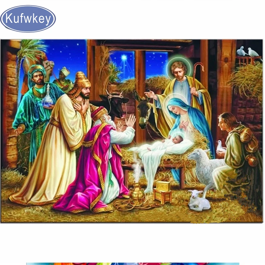 5d Diy Diamond Paintings Jesus Christ Birth Christmas Diamond Pattern Beadwork 3d Pictures Needlework Religious Diamond Mosaic
5d Diy Diamond Paintings Jesus Christ Birth Christmas Diamond Pattern Beadwork 3d Pictures Needlework Religious Diamond Mosaic