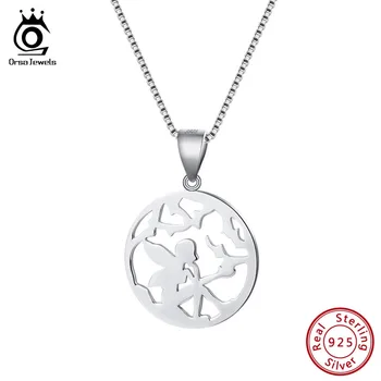 ORSA JEWELS Real 100% 925 Sterling Silver Women Pendants Hollowed Original Fairy Round Shape Necklaces Female Jewelry SN108
ORSA JEWELS Real 100% 925 Sterling Silver Women Pendants Hollowed Original Fairy Round Shape Necklaces Female Jewelry SN108