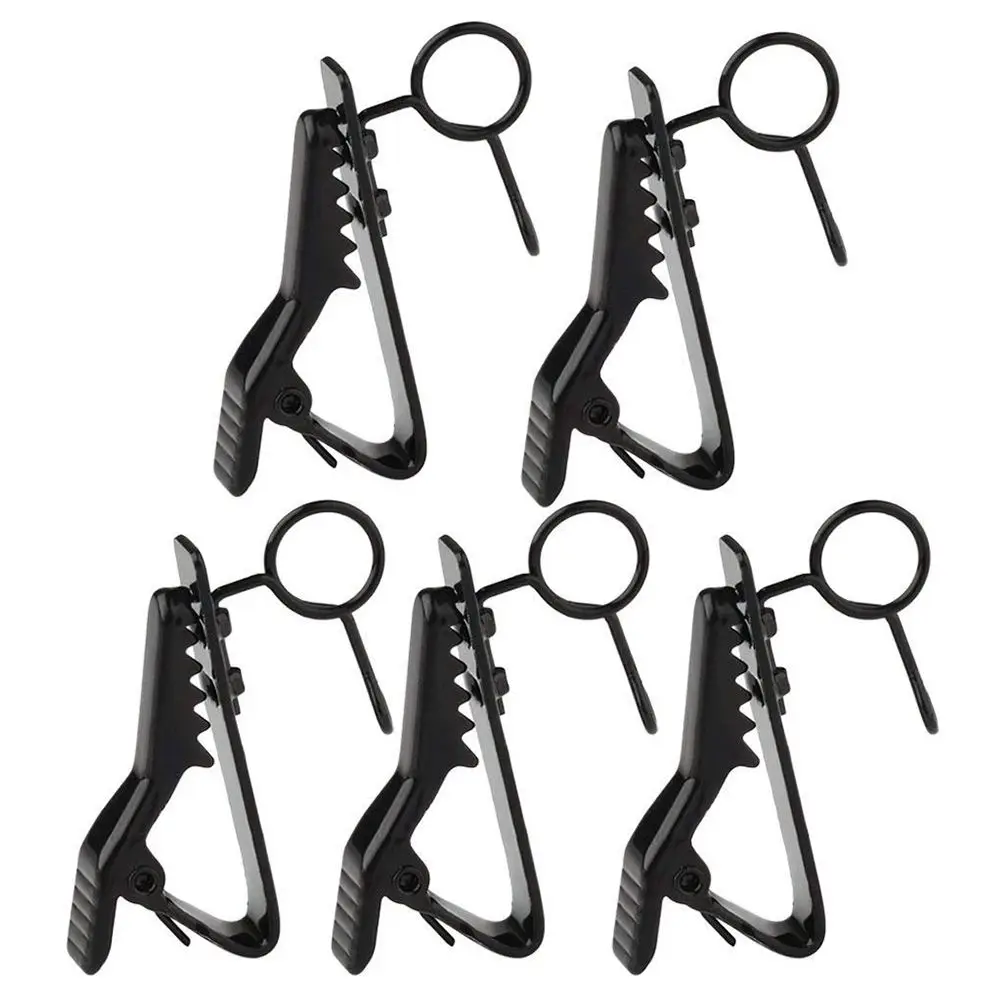 5 Pcs Ring Mini 7.5 mm Microphone Clip Holder Tie Clip Collar Clip Practical (Black)
5 Pcs Ring Mini 7.5 mm Microphone Clip Holder Tie Clip Collar Clip Practical (Black)