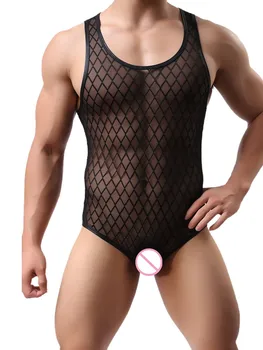 Free Shipping Plus Size Lingerie Men Teddy Transparent Lattice Pantyhose Mesh Sexy Lingerie Nylon Bodysuit Pajamas Set Mens
Free Shipping Plus Size Lingerie Men Teddy Transparent Lattice Pantyhose Mesh Sexy Lingerie Nylon Bodysuit Pajamas Set Mens