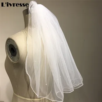 Short Bridal Veils Comb Cheap White Wedding Accessories With Pearls Simple Velos De Novia Voile Mariage New Arrival Pencil
Short Bridal Veils Comb Cheap White Wedding Accessories With Pearls Simple Velos De Novia Voile Mariage New Arrival Pencil