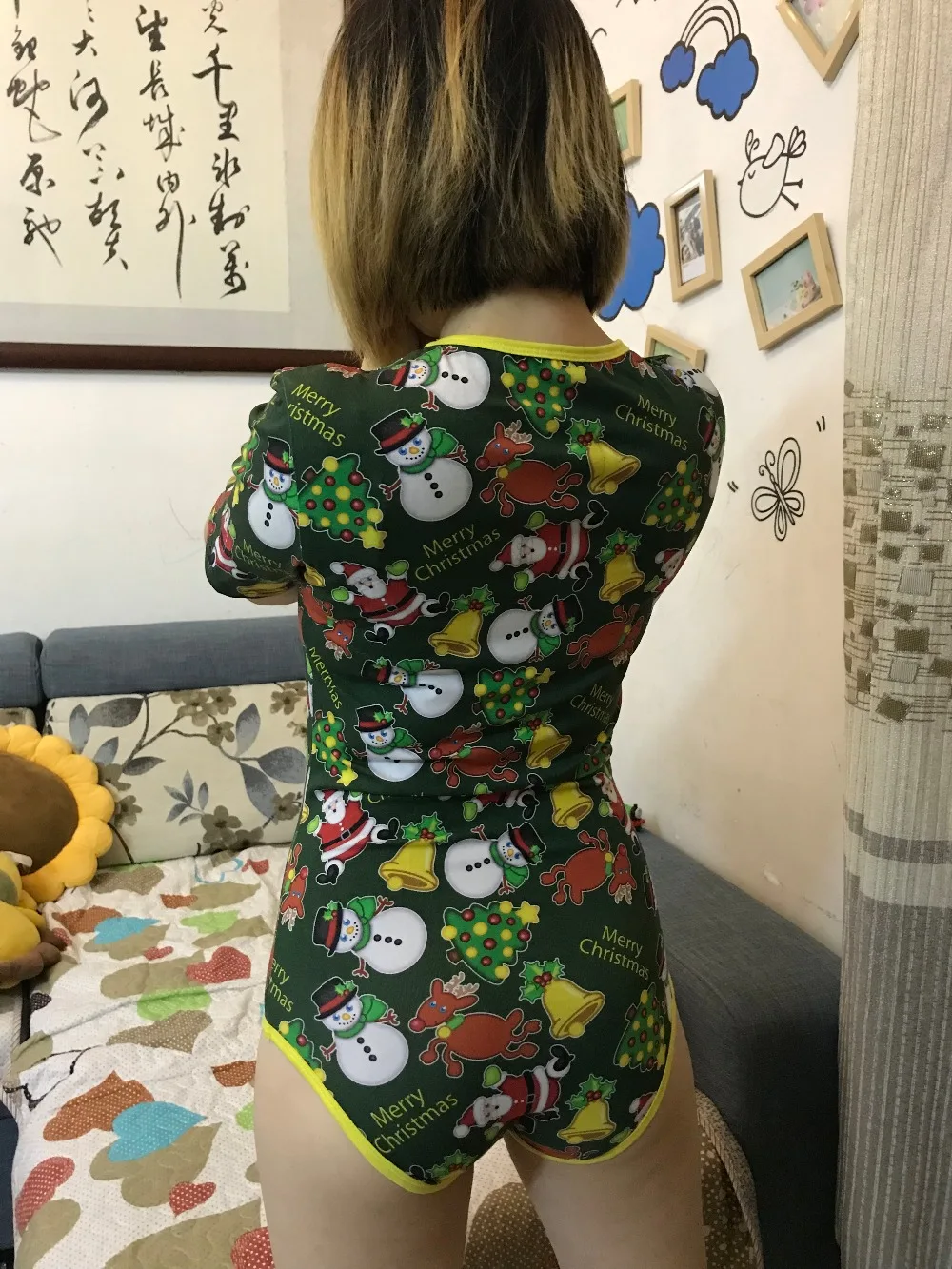 Detail Feedback Questions about Christmas Sissy Onesie for abdl baby