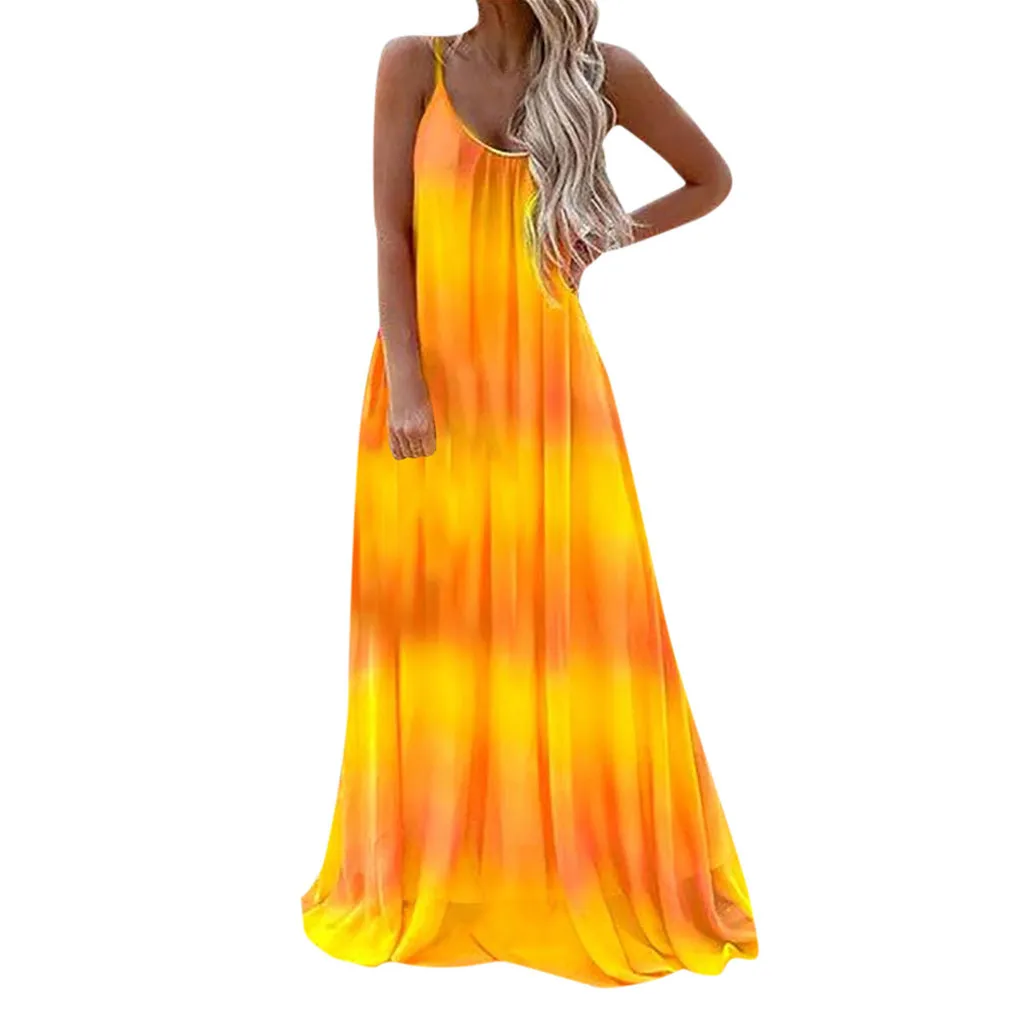 FREE OSTRICH Dress Women Color-changing Sling Beach Loose O-Neck Sleeveless Bohemian Dignified Noble Popular Long Dress Summer
FREE OSTRICH Dress Women Color-changing Sling Beach Loose O-Neck Sleeveless Bohemian Dignified Noble Popular Long Dress Summer