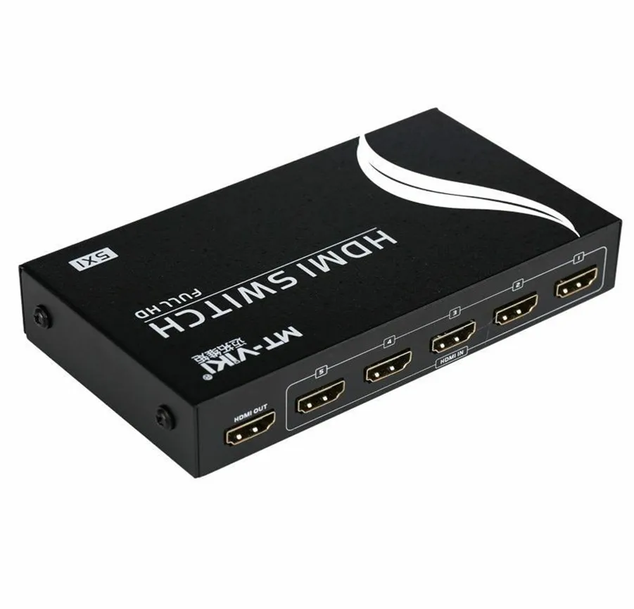 MT VIKI 5x1 Переключатель HDMI 5 входов 1 выходной порт Поддержка 3D и 1080P с ИК пультом