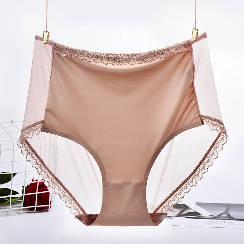 Summer Ultra-thin Transparent Women Panties Large Size Milk Silk Mesh Sexy Lace Satin Panties Plus Size Women Underwear Female
Summer Ultra-thin Transparent Women Panties Large Size Milk Silk Mesh Sexy Lace Satin Panties Plus Size Women Underwear Female