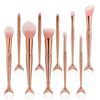 6/10pcs Gold Fashion Mermaid Makeup Brushes Set Powder Blush Foundation Fish Brush Contour BB Cream Brushes Cosmetic Tools
6/10pcs Gold Fashion Mermaid Makeup Brushes Set Powder Blush Foundation Fish Brush Contour BB Cream Brushes Cosmetic Tools