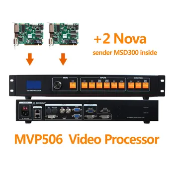 MVP506 video controller with Nova msd300 sending card similar VDWALL LVP100 Support 1920*1080 pixels LED screen Video Processor
MVP506 video controller with Nova msd300 sending card similar VDWALL LVP100 Support 1920*1080 pixels LED screen Video Processor