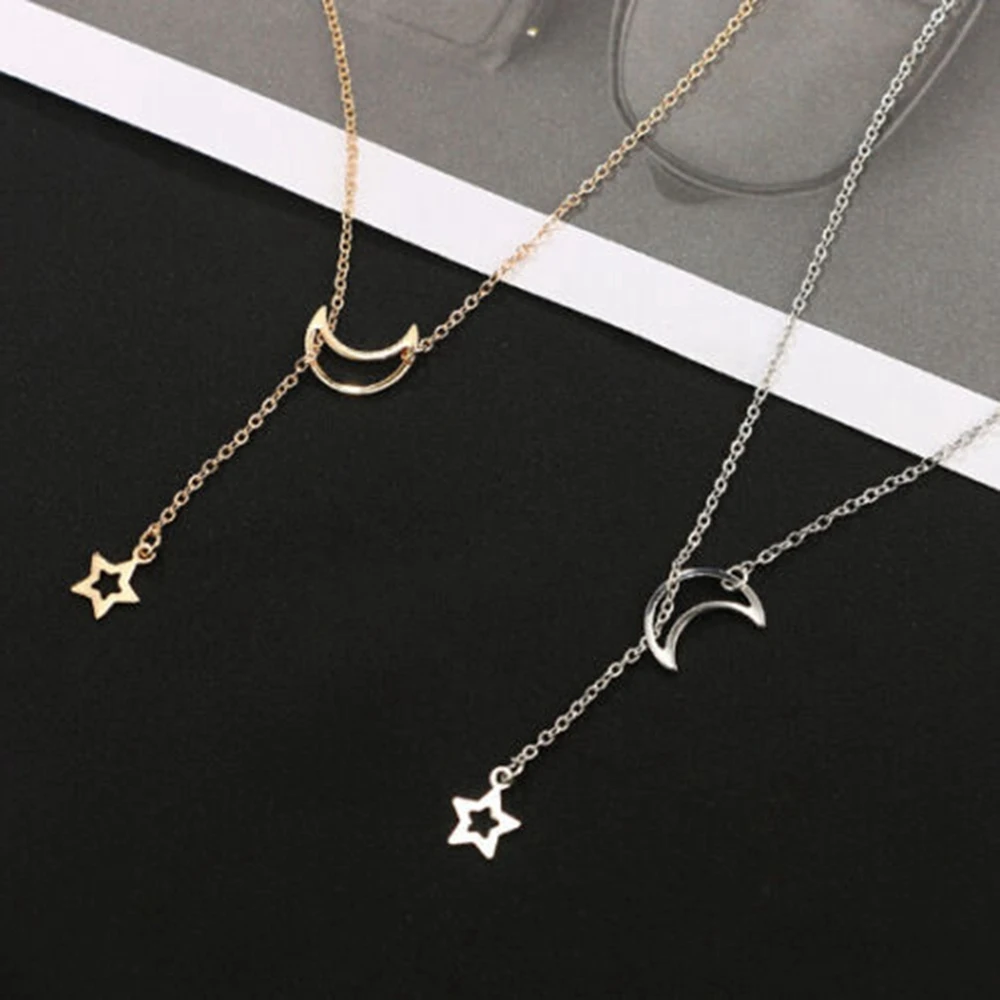 2018 New Women Girl Elegant Simple Moon Star Pendant Chain Necklace Charm Party Necklaces Jewelry
2018 New Women Girl Elegant Simple Moon Star Pendant Chain Necklace Charm Party Necklaces Jewelry