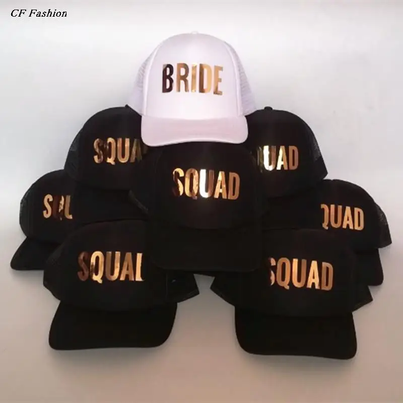 C&Fung Bride/SQUAD Tribe Bachelorette Hats fashion Wedding Preparewear Trucker Caps White Neon Summer Mesh Free Shipping
C&Fung Bride/SQUAD Tribe Bachelorette Hats fashion Wedding Preparewear Trucker Caps White Neon Summer Mesh Free Shipping