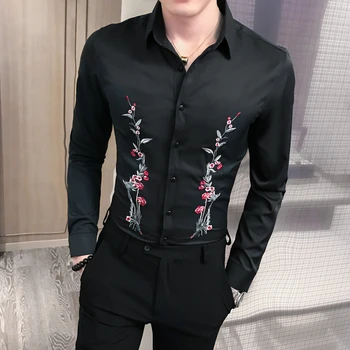 Fashion 2019 Autumn Men Shirt Long Sleeve Shirt Men Streetwear Casual Embroidery Shirts For Men Chemise Homme Korean Men Clothes
Fashion 2019 Autumn Men Shirt Long Sleeve Shirt Men Streetwear Casual Embroidery Shirts For Men Chemise Homme Korean Men Clothes