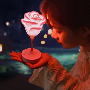 USB Rechargable Romantic Rose/Heart Night Light LED Lamp Touch Switch Silicone Table Lamp for Valentines Day Gift Home Lighting
USB Rechargable Romantic Rose/Heart Night Light LED Lamp Touch Switch Silicone Table Lamp for Valentines Day Gift Home Lighting
