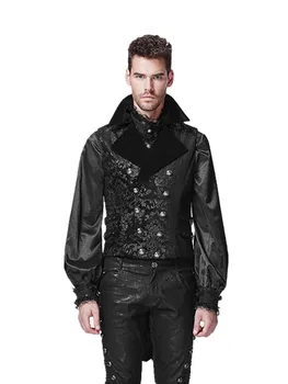 Punk Dark Printing Swallow Tail Men Lapel Neck Gothic Black Sleeveless Casual Waistcoat Outwear
Punk Dark Printing Swallow Tail Men Lapel Neck Gothic Black Sleeveless Casual Waistcoat Outwear
