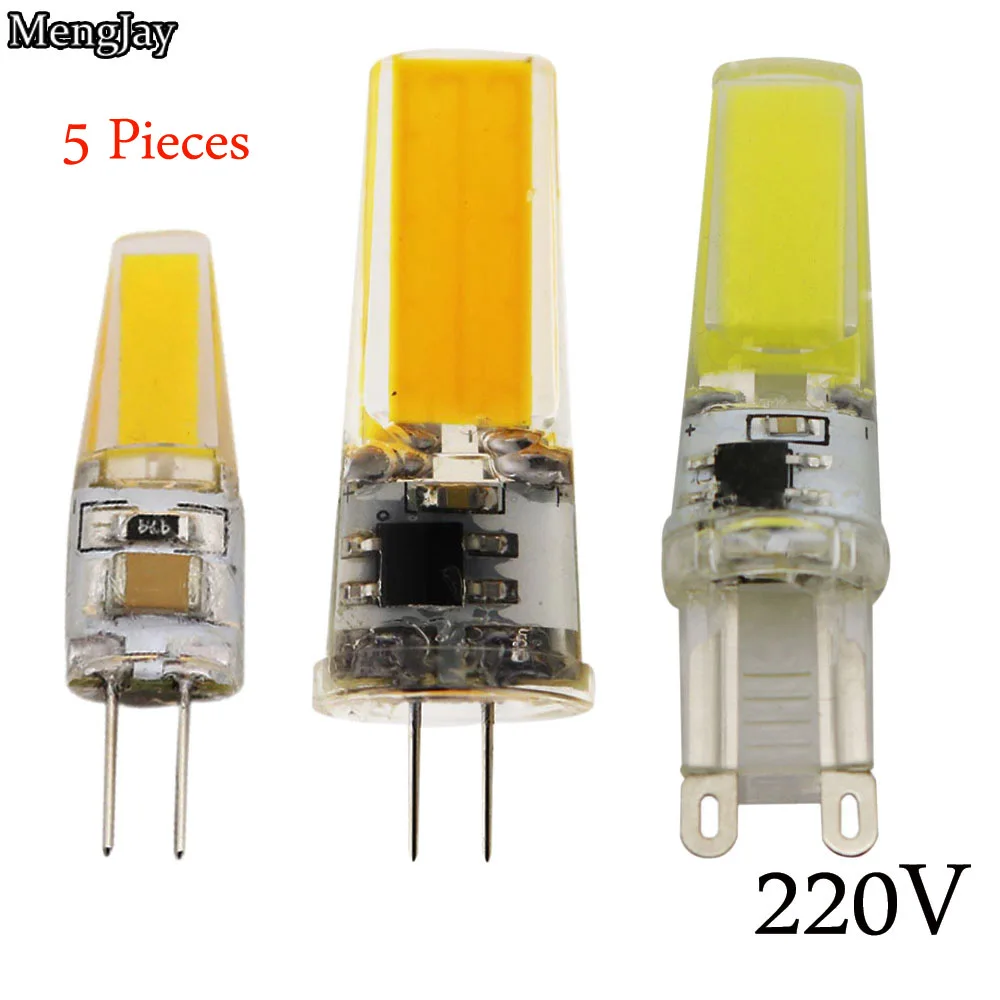 5 Piece LED G4 G9 Lamp Bulb AC 220V 6W 9W COB SMD LED Lighting Lights replace Halogen Spotlight Chandelier
5 Piece LED G4 G9 Lamp Bulb AC 220V 6W 9W COB SMD LED Lighting Lights replace Halogen Spotlight Chandelier