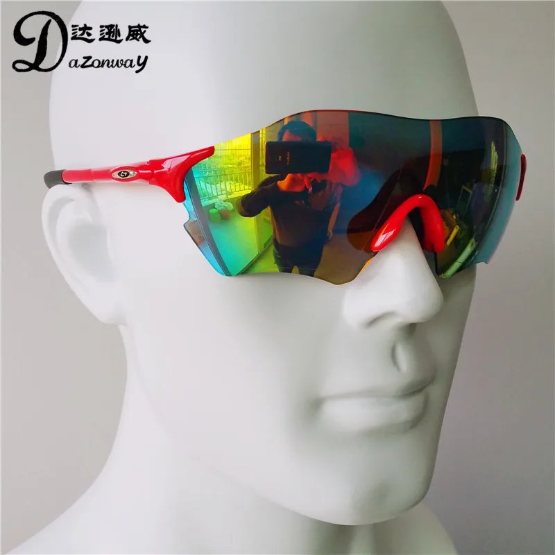 

OBAOLAY EV-Zero Polarized Cycling Sunglasses Men Outdoor Sports Bicycle Glasses Bike Sun Glasses TR90 Goggles Bicycle Eyewear