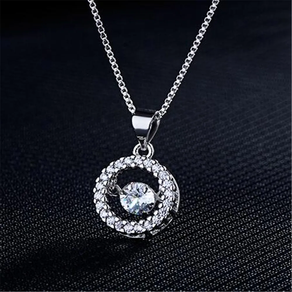 Hot Sell Round Necklaces & Pendants Elegant AAA Cz Stone Floating Charm Wedding Necklace Women Jewelry New Fashion Shiny Crystal
Hot Sell Round Necklaces & Pendants Elegant AAA Cz Stone Floating Charm Wedding Necklace Women Jewelry New Fashion Shiny Crystal
