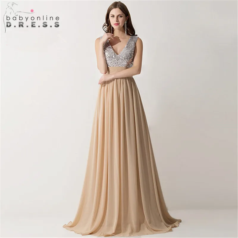 Vestido Madrinha Sexy V Neck Champagne Chiffon Bridesmaid Dresses Reflective Dress for Wedding Party Robe Demoiselle D'honneur
Vestido Madrinha Sexy V Neck Champagne Chiffon Bridesmaid Dresses Reflective Dress for Wedding Party Robe Demoiselle D'honneur