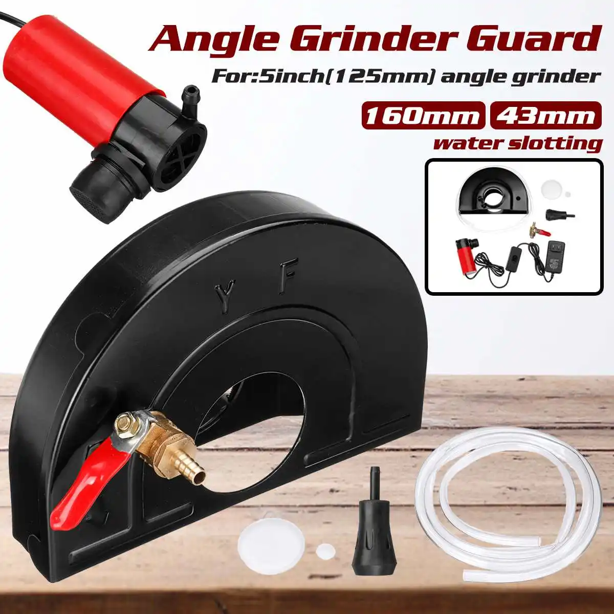 Angle Grinder Guard 160mm Inner Diameter 43mm Cutting Machine Base Safety Protector Cover with Water Pump For 5'' Angle Grinder
Angle Grinder Guard 160mm Inner Diameter 43mm Cutting Machine Base Safety Protector Cover with Water Pump For 5'' Angle Grinder