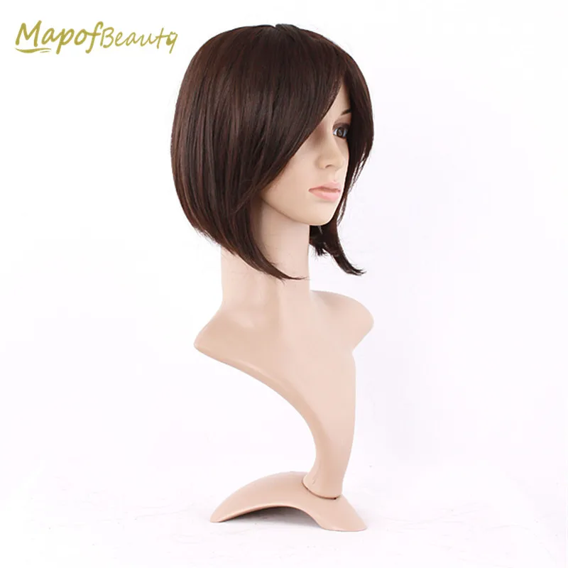 Dark Brown Synthetic Hair Heat Resistant 12" Short Straight Wigs Middle Part High Temperature Fiber Fake Hairpieces MapofBeauty
Dark Brown Synthetic Hair Heat Resistant 12" Short Straight Wigs Middle Part High Temperature Fiber Fake Hairpieces MapofBeauty
