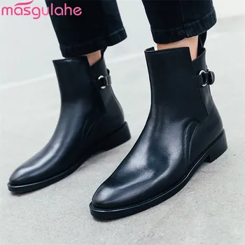 Masgulahe 2019 top quality genuine leather shoes women ankle boots round toe spring autumn low heels casual punk shoes woman
Masgulahe 2019 top quality genuine leather shoes women ankle boots round toe spring autumn low heels casual punk shoes woman