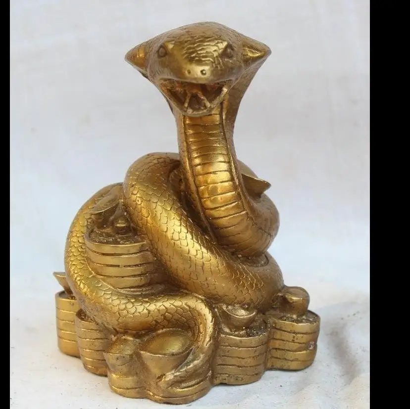 67111591365++7" Chinese Fengshui animal Pure Brass Zodiac Year Snake cobra wealth Statue
67111591365++7" Chinese Fengshui animal Pure Brass Zodiac Year Snake cobra wealth Statue