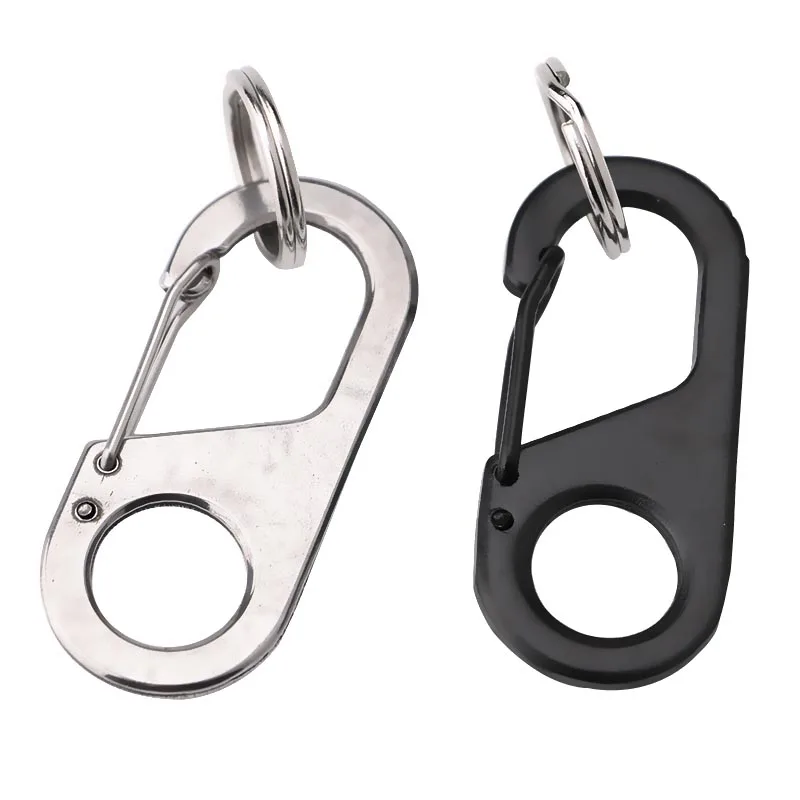 Portable Key Chains For Men Delicate Stainless Steel Climbing Buckle with Key Ring Quick Release Hook Keychain Women Keyring
Portable Key Chains For Men Delicate Stainless Steel Climbing Buckle with Key Ring Quick Release Hook Keychain Women Keyring
