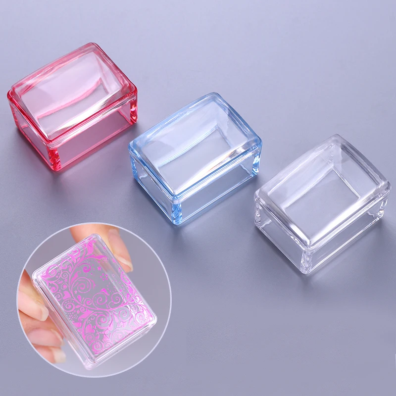 1 Pc Nail Stamper Red Blue Clear Color Jelly Silicone Templates Handle Rectangle Nail Stamper with Scraper Nail Art Tool
1 Pc Nail Stamper Red Blue Clear Color Jelly Silicone Templates Handle Rectangle Nail Stamper with Scraper Nail Art Tool