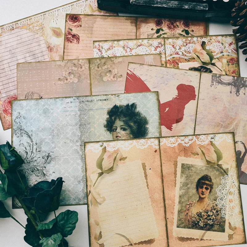 KLJUYP 16pcs Vintage Woman Material Paper Set for Scrapbooking DIY Projects/Photo Album/Card Making Crafts
KLJUYP 16pcs Vintage Woman Material Paper Set for Scrapbooking DIY Projects/Photo Album/Card Making Crafts