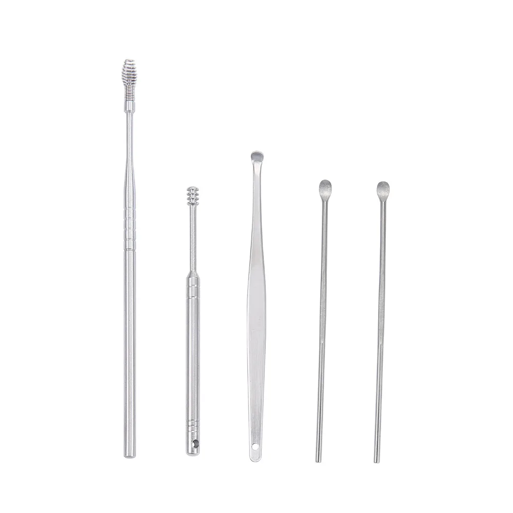 Toiletry Kits 5Pcs/Set Stainless Steel Ear Tapping Ear Clean Earwax Skimmed Ear Selection Ear Care Tools
Toiletry Kits 5Pcs/Set Stainless Steel Ear Tapping Ear Clean Earwax Skimmed Ear Selection Ear Care Tools