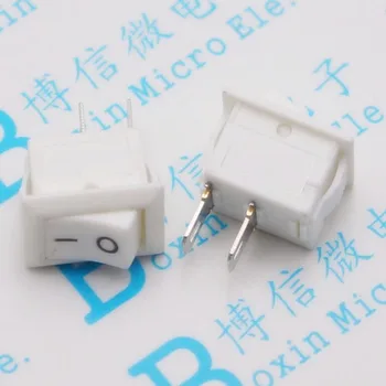 10 * 15 second ship type switch mini white 2 feet Small square power rocker button
10 * 15 second ship type switch mini white 2 feet Small square power rocker button