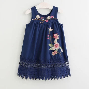 Girls Dress Summer Style Princess Dress Fashion Embroidery Flowers Casual Party Cotton Dresses Children's Clothing
Girls Dress Summer Style Princess Dress Fashion Embroidery Flowers Casual Party Cotton Dresses Children's Clothing