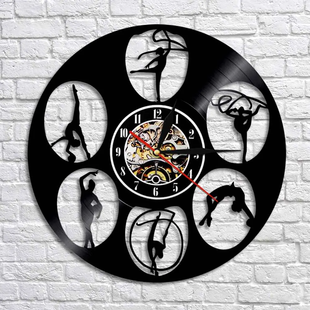 Gymnastics Silhouette Art Handmade Wall Clock Modern Design Dance Vinyl Record Sport Watch Wall Clock Creative Home Decor
Gymnastics Silhouette Art Handmade Wall Clock Modern Design Dance Vinyl Record Sport Watch Wall Clock Creative Home Decor