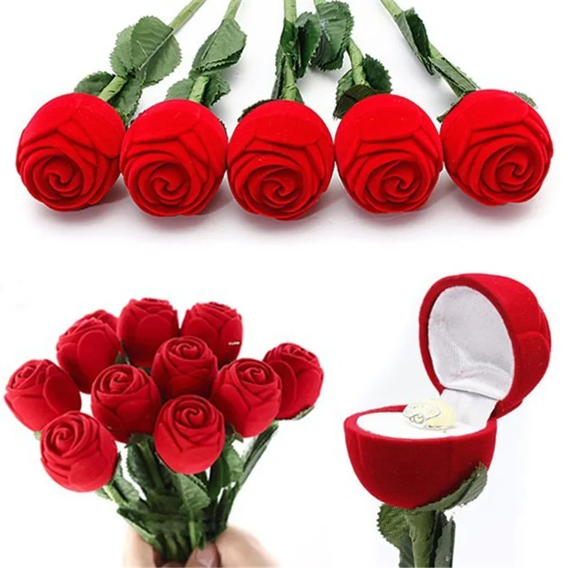 Wholesale Valentine's Day Romantic Fashion Red Rose Jewelry Box Wedding Ring Gift Case Earrings Storage Display Holder
Wholesale Valentine's Day Romantic Fashion Red Rose Jewelry Box Wedding Ring Gift Case Earrings Storage Display Holder