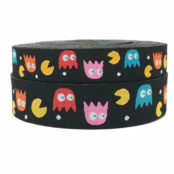 wholesale 5/8" 16mm and 7/8" 22mm 10y/lots Polyester Woven Jacquard Ribbon For Dog Collar pac man black
wholesale 5/8" 16mm and 7/8" 22mm 10y/lots Polyester Woven Jacquard Ribbon For Dog Collar pac man black
