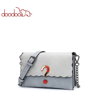 DOODOO Brand Women Bag Female Shoulder Crossbody Bags Chain Artificial Leather New Stitching Question Mark Pattern Messenger Bag
DOODOO Brand Women Bag Female Shoulder Crossbody Bags Chain Artificial Leather New Stitching Question Mark Pattern Messenger Bag