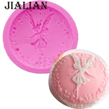 3D Flower Fairy Angel girl Fondant chocolate silicone molds cake decorating tools soap mould clay/rubber cake pop recipe T-0872
3D Flower Fairy Angel girl Fondant chocolate silicone molds cake decorating tools soap mould clay/rubber cake pop recipe T-0872