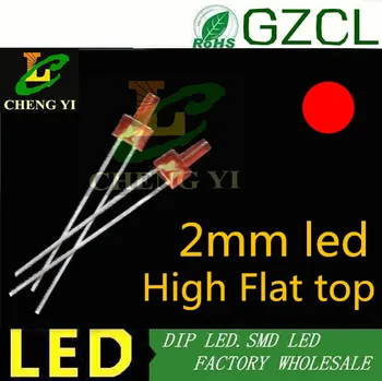 RED 2MM Flat top led diffused tower package dip led 2.0-2.2V 15-20mA 1000 Free shipping
RED 2MM Flat top led diffused tower package dip led 2.0-2.2V 15-20mA 1000 Free shipping