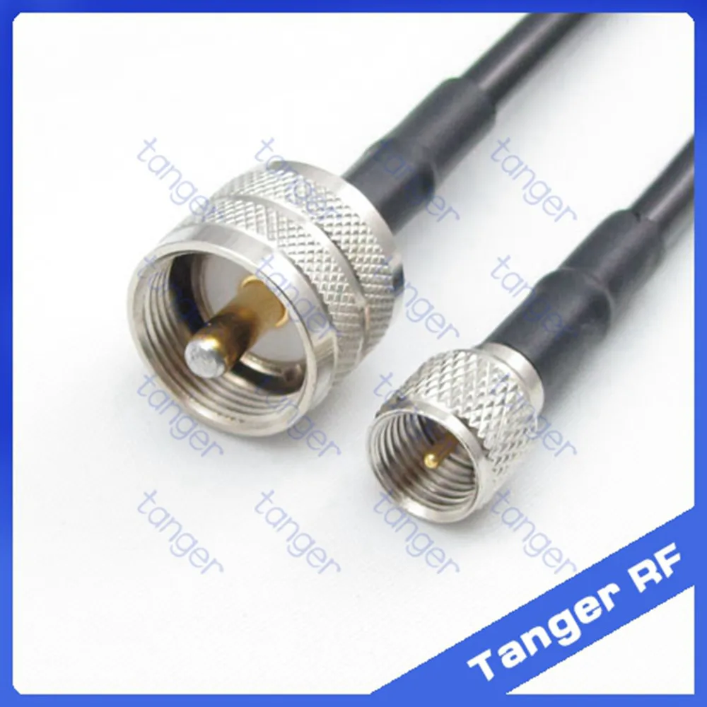 Hot sale Tanger UHF male plug PL259 SL16 to Mini UHF male plug straight RF RG58 Pigtail Jumper Coaxial Cable 20inch 50cm new
Hot sale Tanger UHF male plug PL259 SL16 to Mini UHF male plug straight RF RG58 Pigtail Jumper Coaxial Cable 20inch 50cm new