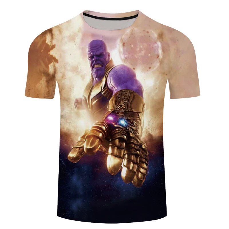 2018 Avengers 3 Thanos 3D Print T-shirt Men/Women Superhero T shirt fitness Clothing Man's quick-dry tee shirt Plus size S-6XL
2018 Avengers 3 Thanos 3D Print T-shirt Men/Women Superhero T shirt fitness Clothing Man's quick-dry tee shirt Plus size S-6XL