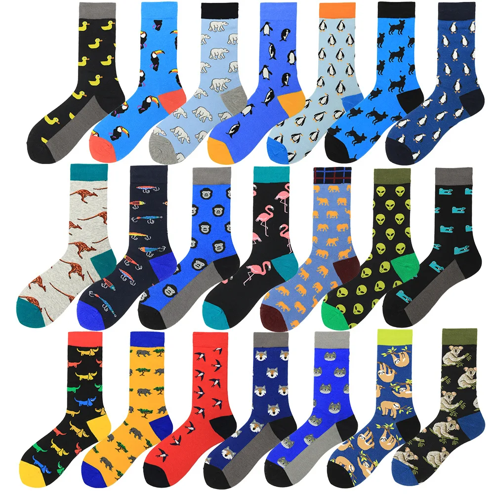 2019Combed Cotton Fashion Hip Hop Men Socks Trend Harajuku Penguin sloth alien Skateboard Happy Socks Funny Socks
2019Combed Cotton Fashion Hip Hop Men Socks Trend Harajuku Penguin sloth alien Skateboard Happy Socks Funny Socks