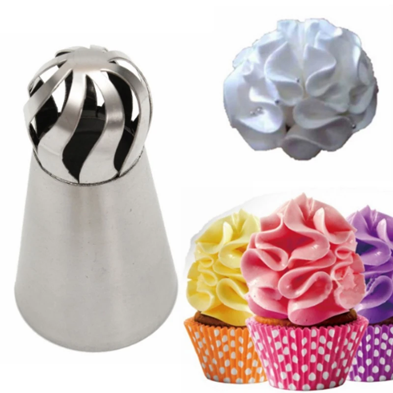 Large Cream Ball Shape Stainless Steel Nozzle Cake Sugar craft Icing Piping Nozzles Fondant Pastry Decorating Tips Baking Tool
Large Cream Ball Shape Stainless Steel Nozzle Cake Sugar craft Icing Piping Nozzles Fondant Pastry Decorating Tips Baking Tool