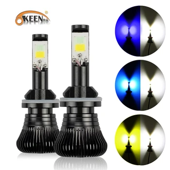 OKEEN Car H7 LED Headlight H4 LED Bulbs Dual Color H1 LED H3 H8 H11 9005 9006 HB4 3000K 6000K 2400LM Car LED led fog light 12V
OKEEN Car H7 LED Headlight H4 LED Bulbs Dual Color H1 LED H3 H8 H11 9005 9006 HB4 3000K 6000K 2400LM Car LED led fog light 12V