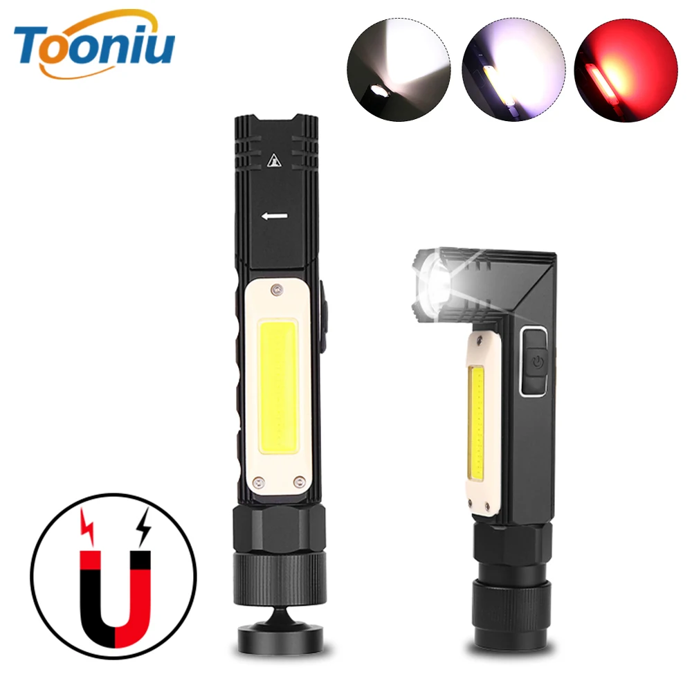 Multi-function LED Flashlight rotating COB work light USB Rechargeable LED Torch With strong magnet Suitable for multiple scenes
Multi-function LED Flashlight rotating COB work light USB Rechargeable LED Torch With strong magnet Suitable for multiple scenes