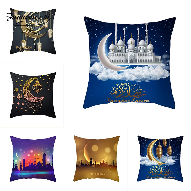 Fuwatacchi Ramadan Festival Cushion Covers Beautiful Moon Palace Scenery Pillow Cover For Sofa Chair Car Decor Pillowcase
Fuwatacchi Ramadan Festival Cushion Covers Beautiful Moon Palace Scenery Pillow Cover For Sofa Chair Car Decor Pillowcase
