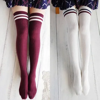 College Wind Women Fashion Hot Thigh High Socks Sexy Warm Cotton Over The Knee Socks Striped Long Stockings For Girls Wholesale
College Wind Women Fashion Hot Thigh High Socks Sexy Warm Cotton Over The Knee Socks Striped Long Stockings For Girls Wholesale