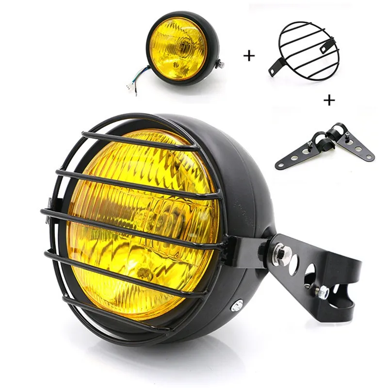 F-1016 Motorcycle accessories headlight net cover GN125 retro black shell round headlights CG125 refit retro headlights
F-1016 Motorcycle accessories headlight net cover GN125 retro black shell round headlights CG125 refit retro headlights