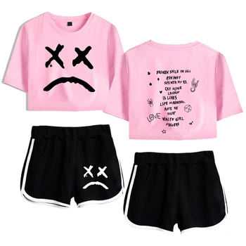 Lil Peep 2 Piece Set Women Summer Clothes For Women K-pops Fitness Clothing Two Piece Set Shorts And T-shirts Clothes Sets
Lil Peep 2 Piece Set Women Summer Clothes For Women K-pops Fitness Clothing Two Piece Set Shorts And T-shirts Clothes Sets