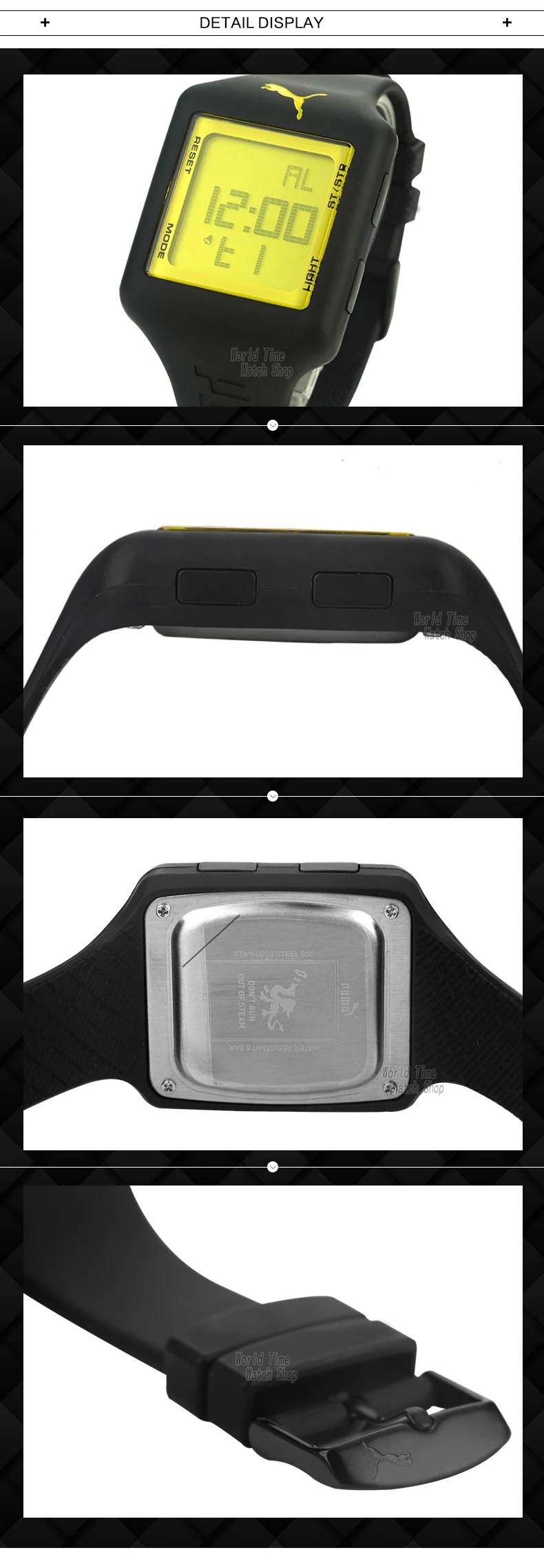 puma stainless steel 805 watch